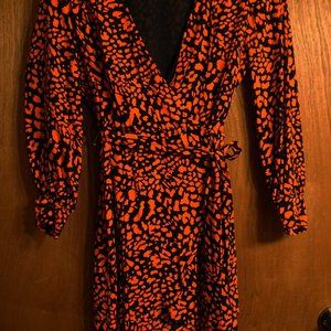 Top shop - Bubble Satin Wrap Dress